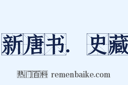 新唐书.史藏是什么意思的图片